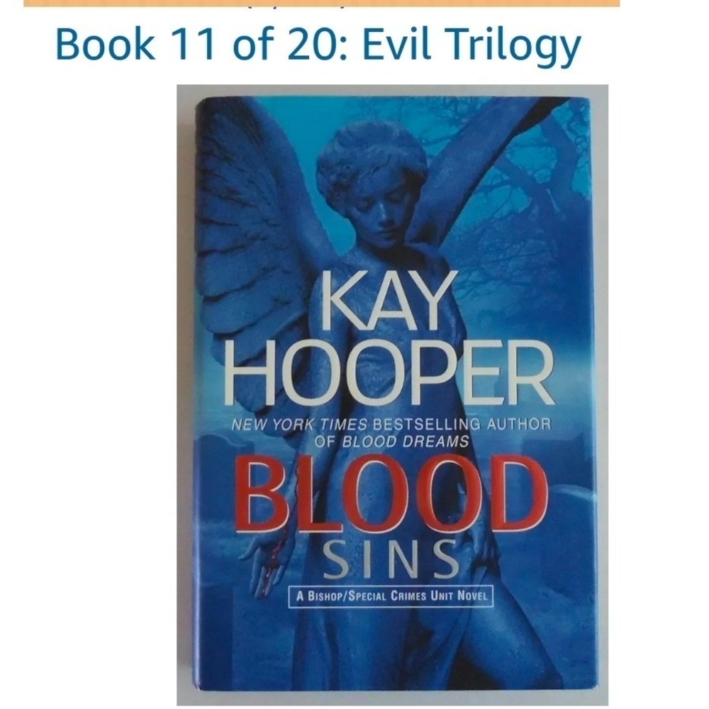 Blood Sins Kay Hooper Hardcover Bishop Special Crimes Unit Evil Trilogy Book 2